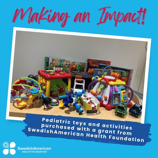 Grant made to our Child Life Program at for the purchase of pediatric toys and activities